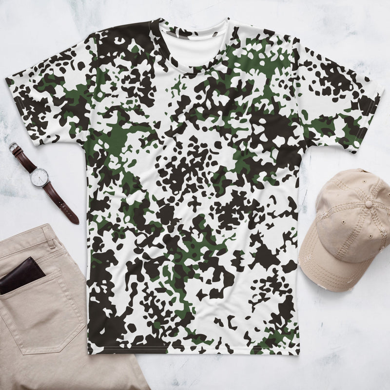 Flecktarn Scandinavian Snow CAMO Mens T-Shirt - XS - Shirt - Tee