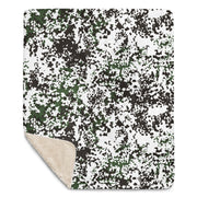 Flecktarn Scandinavian Snow CAMO Sherpa Blanket