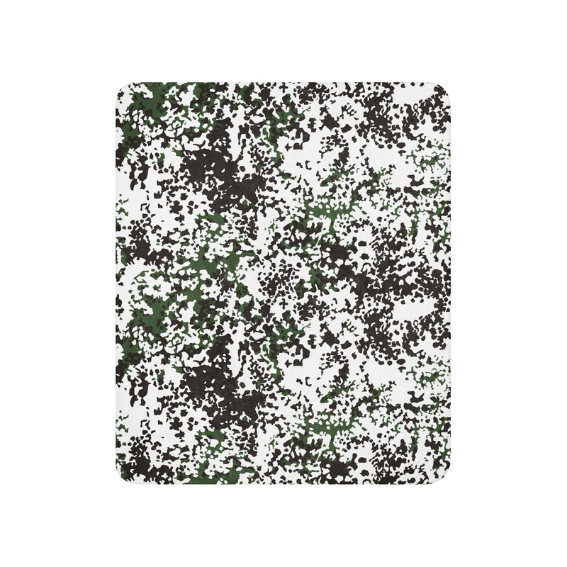 Flecktarn Scandinavian Snow CAMO Sherpa Blanket
