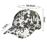 Flecktarn Scandinavian Snow CAMO Snapback Ball Cap - U / White - Head