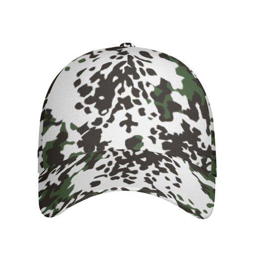 Flecktarn Scandinavian Snow CAMO Snapback Ball Cap - U / White - Head