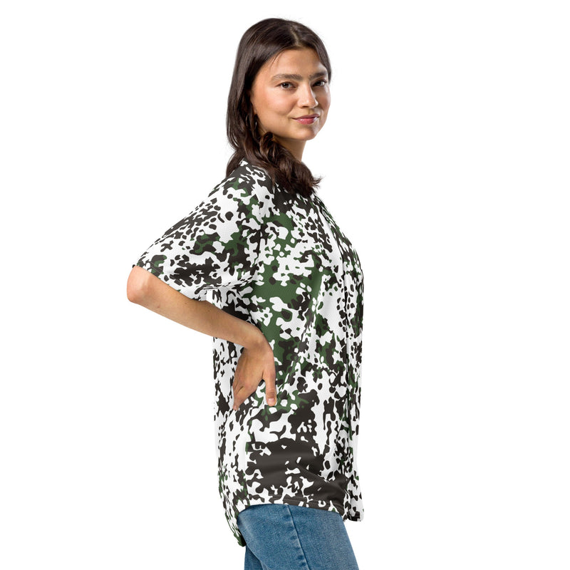 Flecktarn Scandinavian Snow CAMO Unisex Baseball Jersey