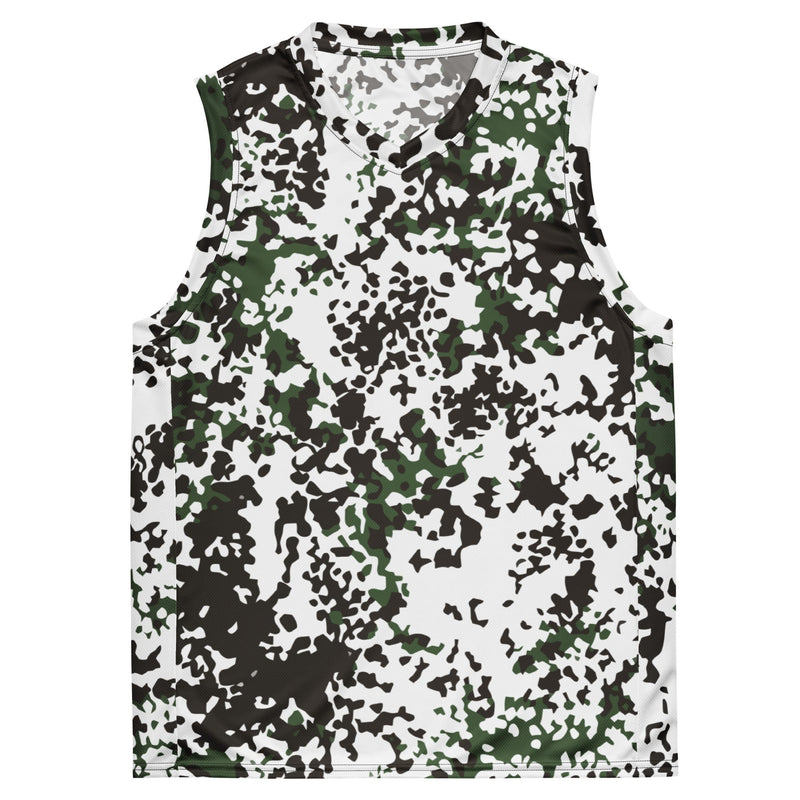 Flecktarn Scandinavian Snow CAMO Unisex Basketball Jersey