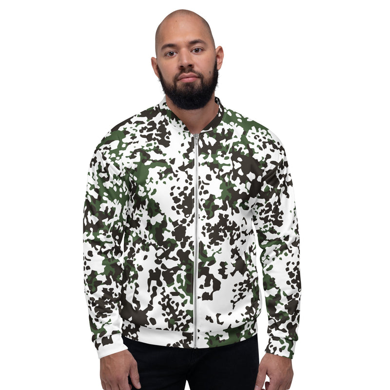 Flecktarn Scandinavian Snow CAMO Unisex Bomber Jacket