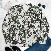 Flecktarn Scandinavian Snow CAMO Unisex Bomber Jacket - XS