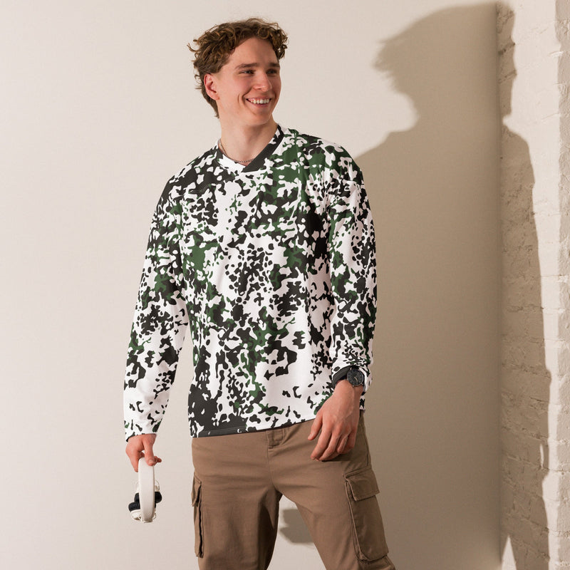 Flecktarn Scandinavian Snow CAMO Unisex Hockey Fan Jersey