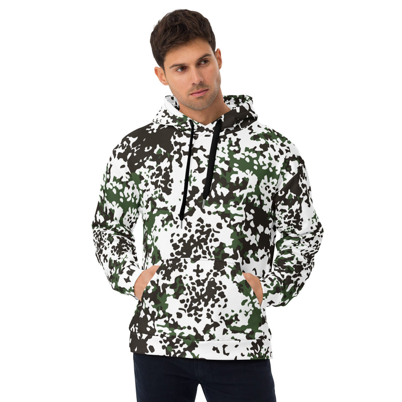 Flecktarn Scandinavian Snow CAMO Unisex Hoodie - 2XS