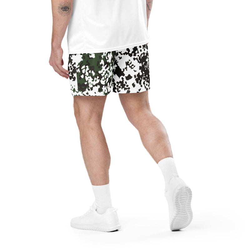 Flecktarn Scandinavian Snow CAMO Unisex Mesh Shorts