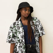 Flecktarn Scandinavian Snow CAMO Unisex Short-Sleeve Button Shirt - Button-Up