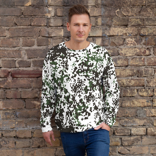 Flecktarn Scandinavian Snow CAMO Unisex Sweatshirt - XS