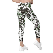 Flecktarn Scandinavian Snow CAMO Womens Leggings with Pockets - Women