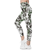 Flecktarn Scandinavian Snow CAMO Womens Leggings with Pockets - Women