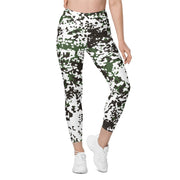 Flecktarn Scandinavian Snow CAMO Womens Leggings with Pockets - Women