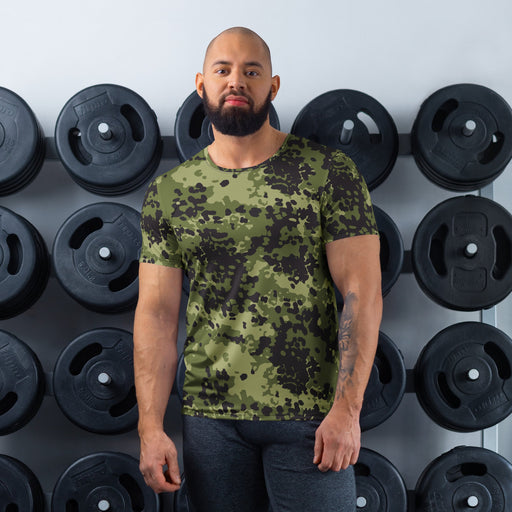 Flecktarn Scandinavian Woodland CAMO Mens Athletic T-Shirt - XS - Shirt