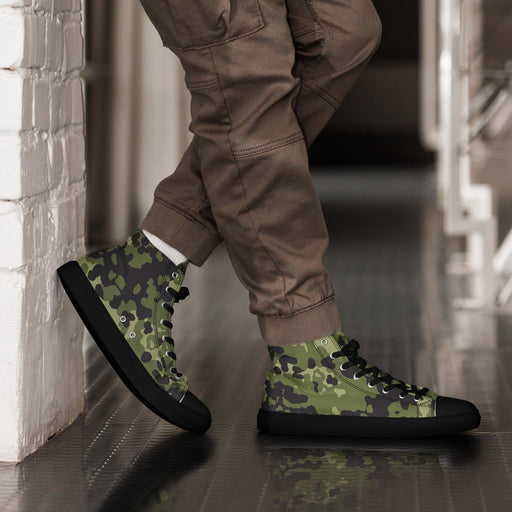 Flecktarn Scandinavian Woodland CAMO Mens High-Top Canvas Shoes - 5