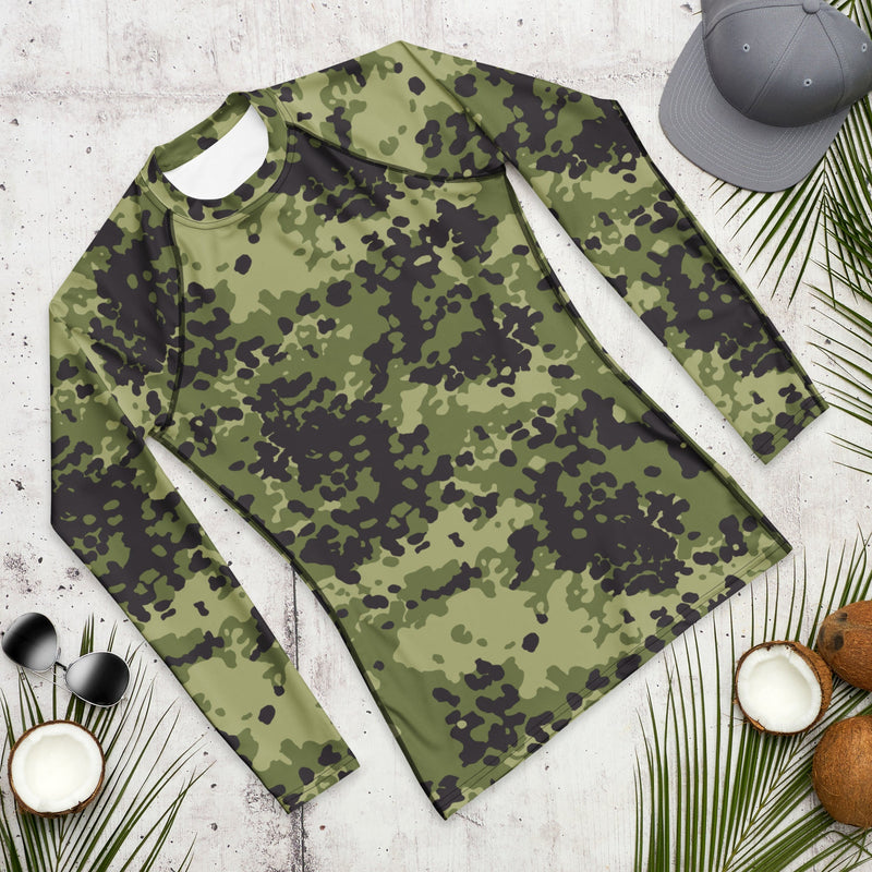 Flecktarn Scandinavian Woodland CAMO Mens Long-Sleeve Rash Guard - LS