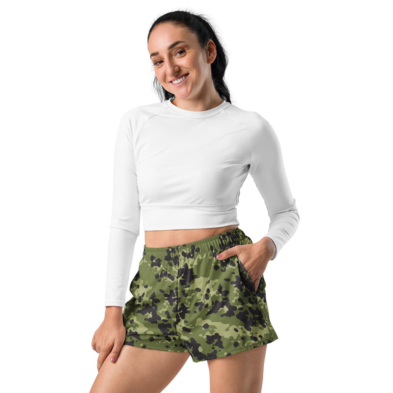 Flecktarn Scandinavian Woodland CAMO Unisex Athletic Shorts