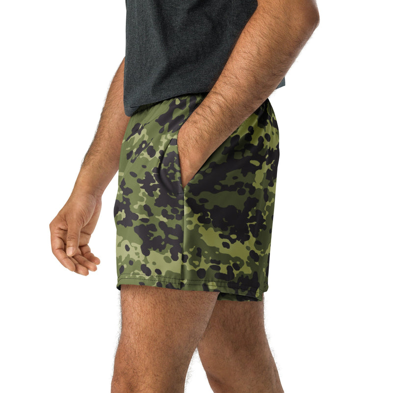 Flecktarn Scandinavian Woodland CAMO Unisex Athletic Shorts - XS