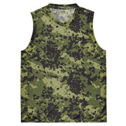 Flecktarn Scandinavian Woodland CAMO Unisex Basketball Jersey