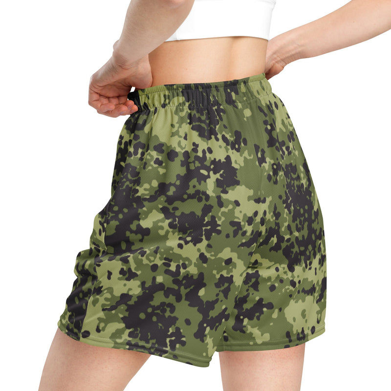 Flecktarn Scandinavian Woodland CAMO Unisex Mesh Shorts
