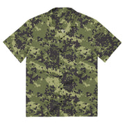 Flecktarn Scandinavian Woodland CAMO Unisex Short-Sleeve Button Shirt - 2XS - Button-Up