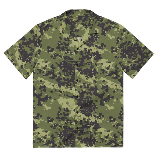 Flecktarn Scandinavian Woodland CAMO Unisex Short-Sleeve Button Shirt - 2XS - Button-Up