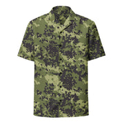 Flecktarn Scandinavian Woodland CAMO Unisex Short-Sleeve Button Shirt - Button-Up