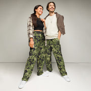Flecktarn Scandinavian Woodland CAMO Unisex Wide-Leg Joggers - 2XS