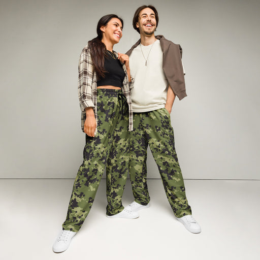 Flecktarn Scandinavian Woodland CAMO Unisex Wide-Leg Joggers - 2XS
