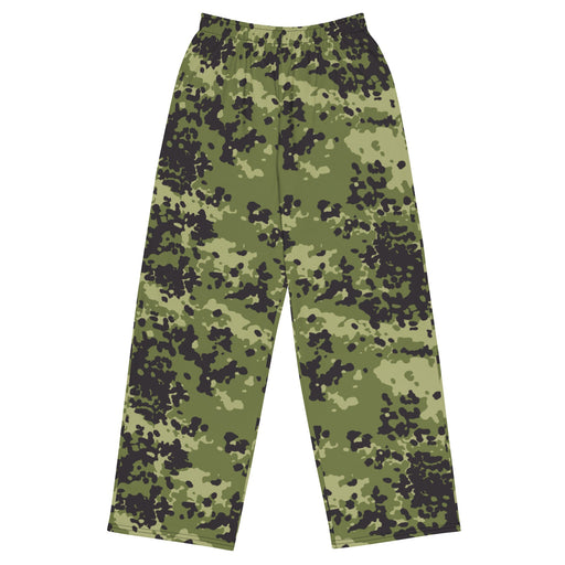 Flecktarn Scandinavian Woodland CAMO Unisex Wide-Leg Leisure Pants - 2XS - Pant
