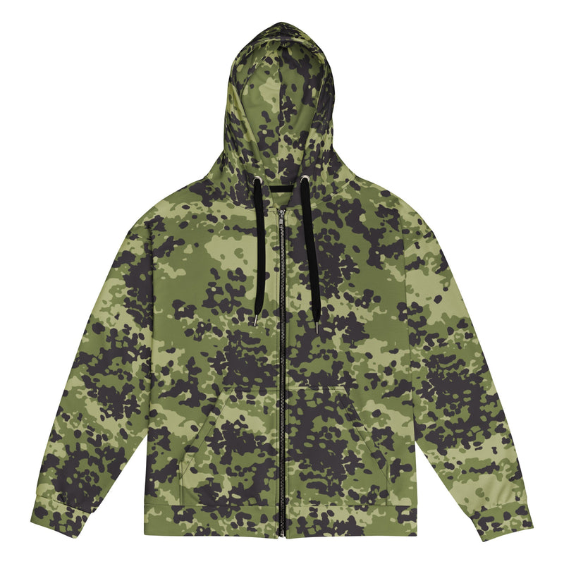 Flecktarn Scandinavian Woodland CAMO Unisex Zip Hoodie - 2XS