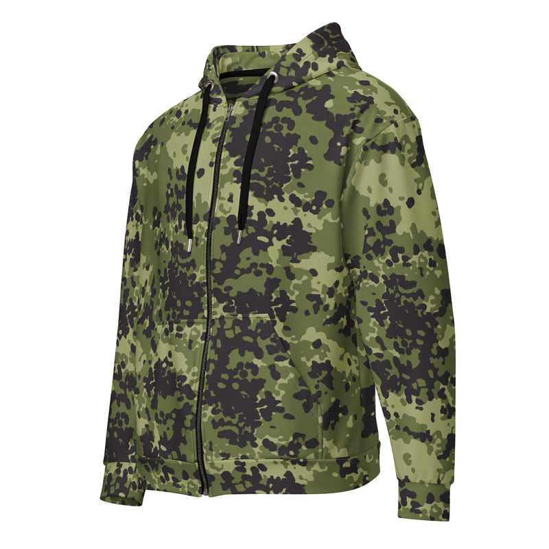Flecktarn Scandinavian Woodland CAMO Unisex Zip Hoodie