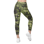 Flecktarn Scandinavian Woodland CAMO Womens Leggings with Pockets - Women