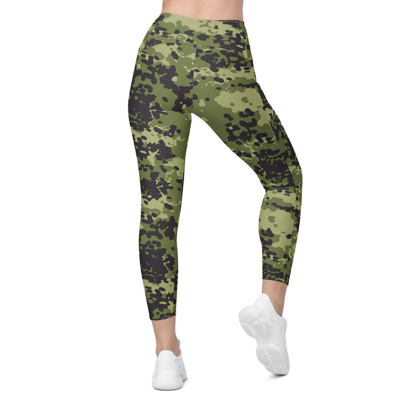 Flecktarn Scandinavian Woodland CAMO Womens Leggings with Pockets - Women