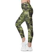 Flecktarn Scandinavian Woodland CAMO Womens Leggings with Pockets - Women