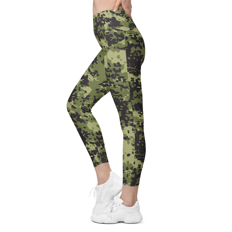 Flecktarn Scandinavian Woodland CAMO Womens Leggings with Pockets - Women