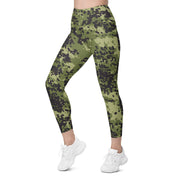 Flecktarn Scandinavian Woodland CAMO Womens Leggings with Pockets - Women