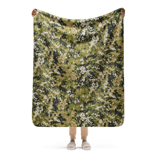 Fractal Lichenwood CAMO Sherpa Blanket - 50″×60″