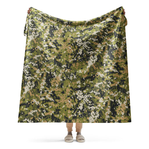 Fractal Lichenwood CAMO Sherpa Blanket - 60″×80″