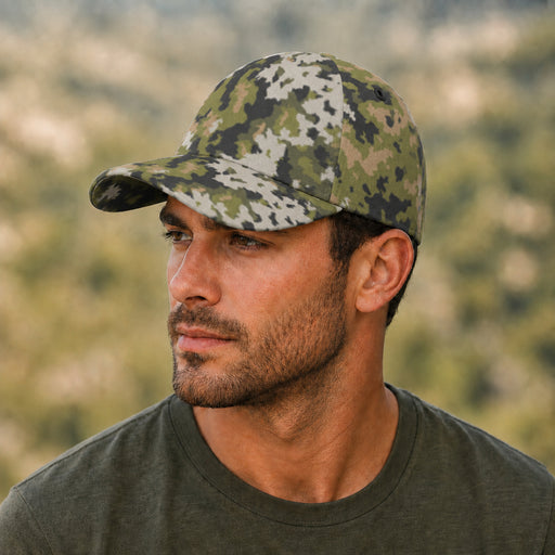 Fractal Lichenwood CAMO Snapback Ball Cap - U / White - Head