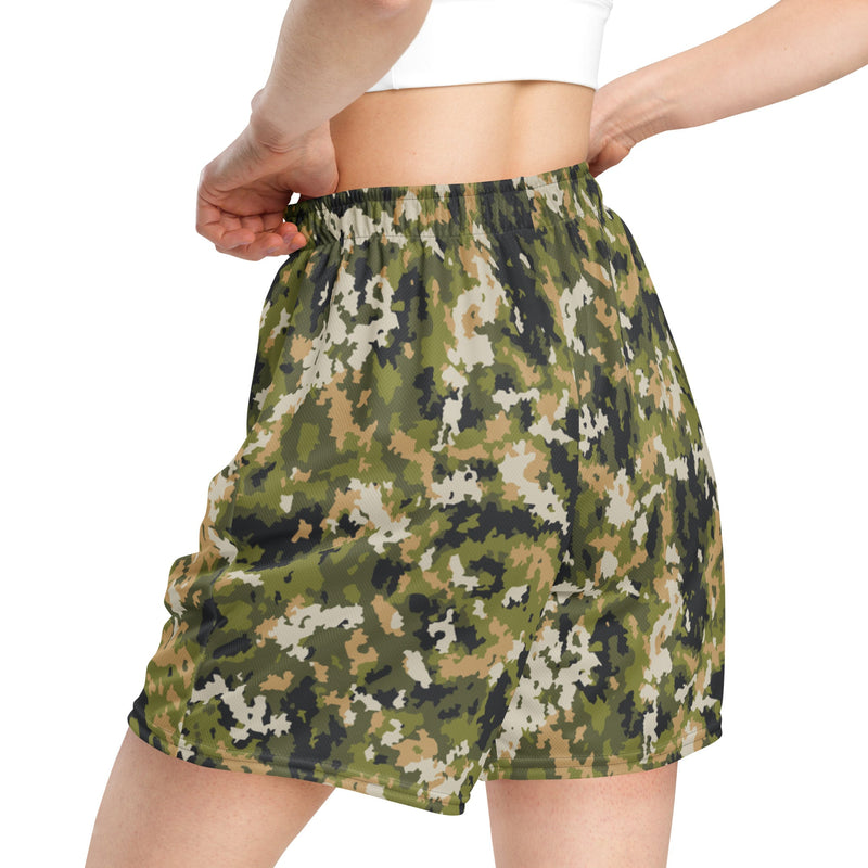 Fractal Lichenwood CAMO Unisex Mesh Shorts