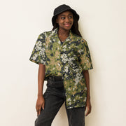 Fractal Lichenwood CAMO Unisex Short-Sleeve Button Shirt - Button-Up