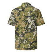 Fractal Lichenwood CAMO Unisex Short-Sleeve Button Shirt - Button-Up