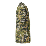 Fractal Lichenwood CAMO Unisex Short-Sleeve Button Shirt - Button-Up