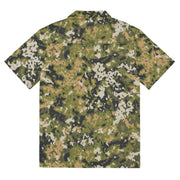 Fractal Lichenwood CAMO Unisex Short-Sleeve Button Shirt - Button-Up