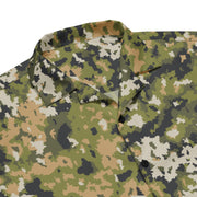 Fractal Lichenwood CAMO Unisex Short-Sleeve Button Shirt - Button-Up