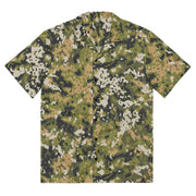 Fractal Lichenwood CAMO Unisex Short-Sleeve Button Shirt - Button-Up