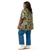 Fractal Lichenwood CAMO Unisex Short-Sleeve Button Shirt - Button-Up
