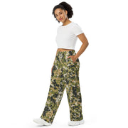 Fractal Lichenwood CAMO Unisex Wide-Leg Leisure Pants - Pant