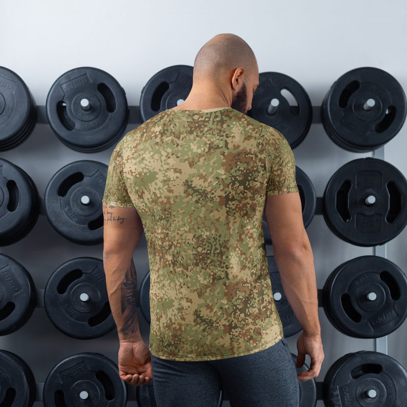 Fractal Mosaic Arid CAMO Mens Athletic T-Shirt - Shirt